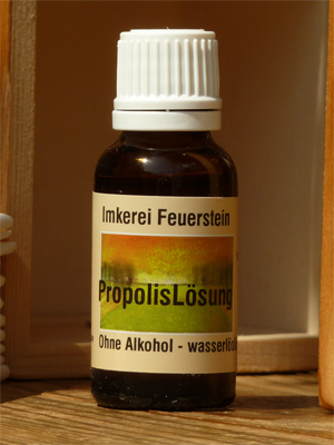 Propolislösung 20ml ohne Alkohol (10%)
mit pflanzlichem Glycerin